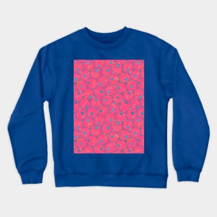 Circles Hot Pink pattern Crewneck Sweatshirt